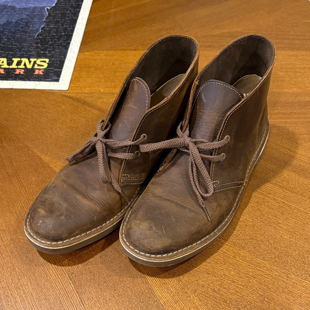 Clarks Dark Brown Chukka Boots